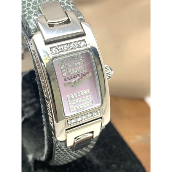 Audemars Piguet Women's Watch E86608 Promesse Diamond Mother of Pearl 18K Tank - Picture 13 of 14